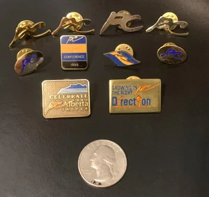 10 x Vintage PC Party Canada Themed Brass Enamel Lapel Pins - Picture 1 of 5