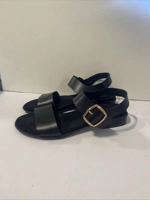 Sandalias Munro Cleo Talla 9.5M EE. UU. Cuero Taupe Hebilla de Cinturón Foto 1 de 4