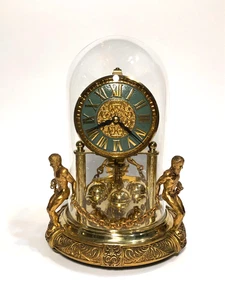Vintage Ornate 400 ANNIVERSARY CLOCK KERN ROCOCO BRASS Small Version (For Parts) - Picture 1 of 15