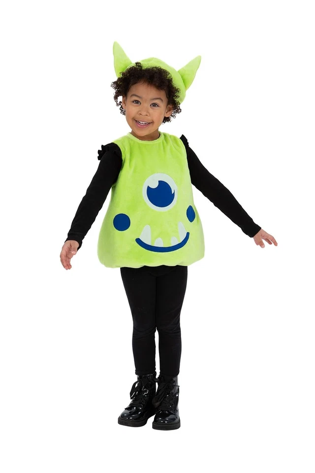 Disfraz de Alienígena Smiffys Niño Pequeño, Tabardo Alien Verde con Sombrero a Juego, Diversión y Com Foto 1 de 4