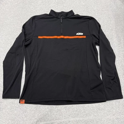 Camisa KTM Talla L PowerWear Pullover Sin Encuadernación Cremallera Manga Larga Negra Talla XL Foto 1 de 4