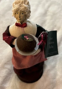 Vintage Four Sisters Original Dickens Hanna Mendus 1995 Puppe Frau hält Platte - Bild 1 von 12