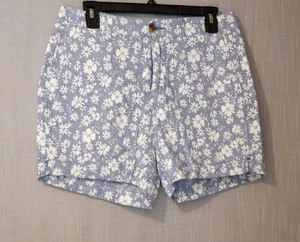 EUC Old Navy Everyday Shorts hoch geschnitten Gänseblümchen Blumen Leinenmischung Damen 6 #A-34 - Bild 1 von 11
