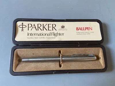Vintage Parker Classic International Flighter Ballpoint Pen In Original Box. - Image 1 of 2