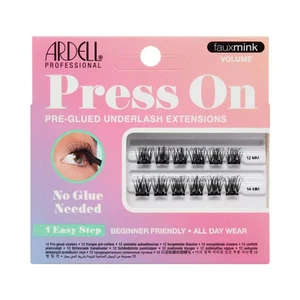 ARDELL 48 Press-On Pre-Glued Under Lash Extensions Faux Mink 4 Boxes of 12 - Picture 1 of 4