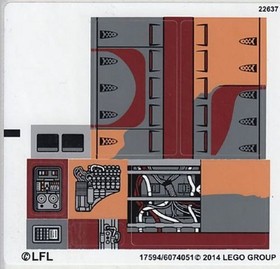 LEGO 75052 - STAR WARS - Mos Eisley Cantina - STICKER SHEET