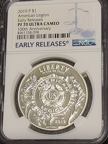 2019 American Legion Early Release Pf 70 Ultra Cameo 100th Anniversary