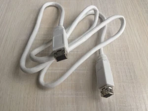 FireWire 800/800 9-Pin to 9-Pin Cable, White, 1394b 1M - Afbeelding 1 van 12
