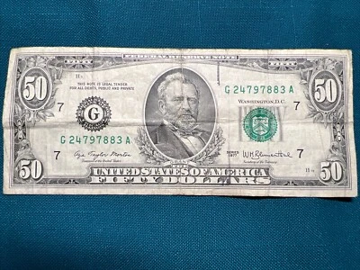 1977 50 dollar bill (G24797883A) - Image 1 of 4