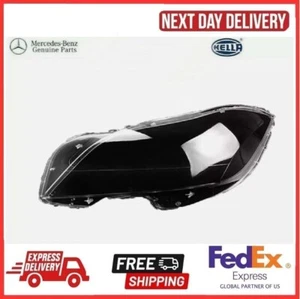 FOR Mercedes C218 CLS 350 400 500 550 63AMG LEFT Headlamp Lens Cover OEM 10-14 - Picture 1 of 5