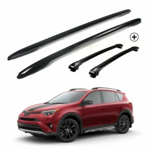 4Pcs Fits for 2013-2018 Toyota RAV4 RAV-4 Roof Rail Racks Cross Bars Crossbars  - Picture 1 of 9