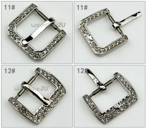 Reloj de acero inoxidable de 12 mm broche pulido hebilla adorno - Imagen 1 de 13