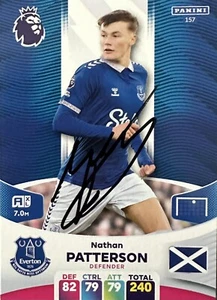 Panini Adrenalyn XL 24 Everton FC Nathan Patterson Signed Card - Bild 1 von 1