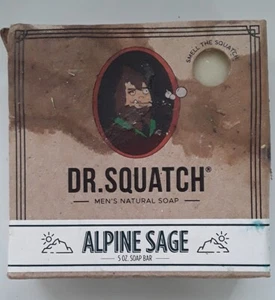Dr. Squatch Alpine Sage - barra de jabón para hombre de 5 oz * * paquete dañado* * - Imagen 1 de 2