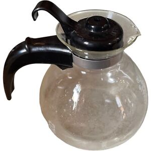 Medelco 12-Cup Glass Stovetop Whistling Kettle WK112 Coffee Tea Pot Carafe