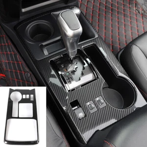 Gear Shifter Panel Trim Frame ABS for 4Runner 2010-2019 Carbon Fiber T - Picture 1 of 6