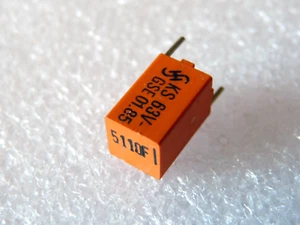 Siemens KS Condensateur Styroflex 5110pF 5,11nF 63V 1% - 1pc - Foto 1 di 3