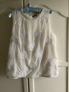 Ladies M&Co, Size 16, Ivory Embroidered Sequin Blouse, Excellent Condition - Picture 1 of 5
