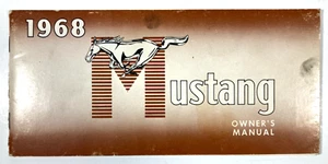 Ford 1968 Mustang Owners Manual 1st Printing Revised November 1967 Vintage - Picture 1 of 7