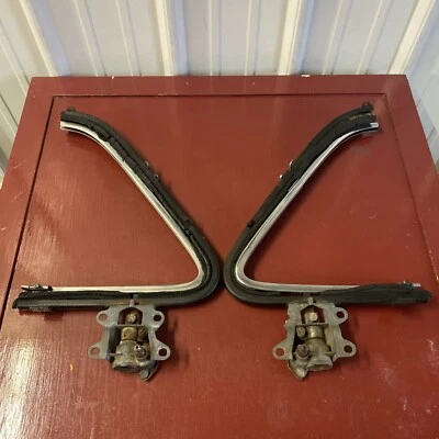 Cadillac Lasalle 1939 4 puertas izquierda derecha ventilación delantera ventana regulador marco par Foto 1 de 4