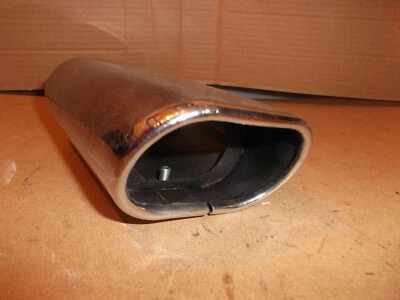 Auspuffblende oval Chrom L150mm alle PKW Fahrzeuge bis 40mm Ø Endrohr (MS11) - Bild 1 von 3