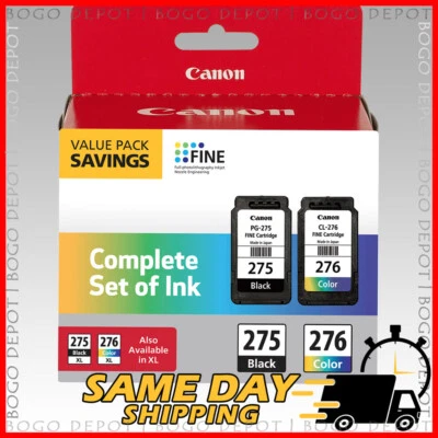 Genuine Canon PG-275 CL-276 Ink Cartridge(s) or XL TS3520 TS3522 TS3722 TR4720 - Image 1 of 2