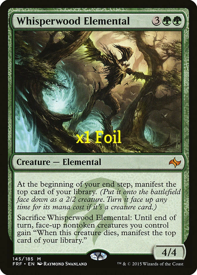 MTG Foil Fate Reforged FRF Whisperwood Elemental MINT - Image 1 of 1