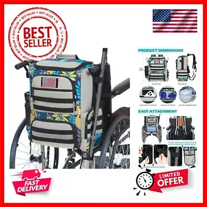 Wheelchair Backpack, Wheelchair Bag to Hang on Back with Thermal Insulation P... - Picture 1 of 7
