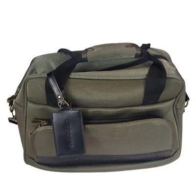 Liz Claiborne Olive Green Carry On Bag  Luggage Zip Pockets Detachable Strap - Image 1 of 4