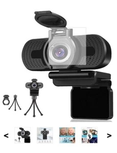 JOBLOT Dericam 1080P USB Webcam. HD Video Call/Record/Stream. Inc Tripod
