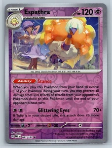 Espathra - Reverse Holo - Paradox Rift PAR 081/182 Rare Pokemon TCG Card - Picture 1 of 2