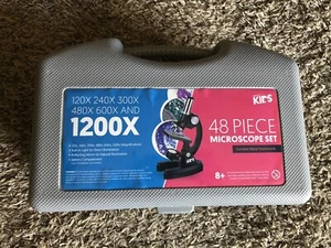 AMSCOPE 48 PIECE 120X - 1200X MICROSCOPE SET FOR KIDS Great Christmas Gift - Picture 1 of 4