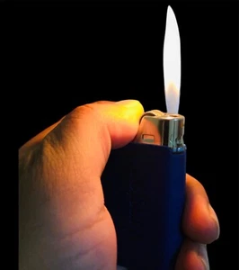 Encendedor DjEEP París Francia, Cuero Azul, Logo Winston - Imagen 1 de 5