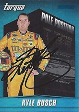 AUTOGRAPHED Kyle Busch 2016 Panini Torque Racing POLE POSITION (#18 M&Ms Team) I