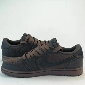 Travis Scott x Air Jordan 1 Low OG Velvet Brown Mens Shoes DM7866-202 USsize8-12 - Picture 1 of 11