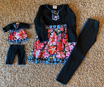 NWOT ANN LOREN Boutique Girls Outfit with Matching Doll Outfit - Image 1 of 4