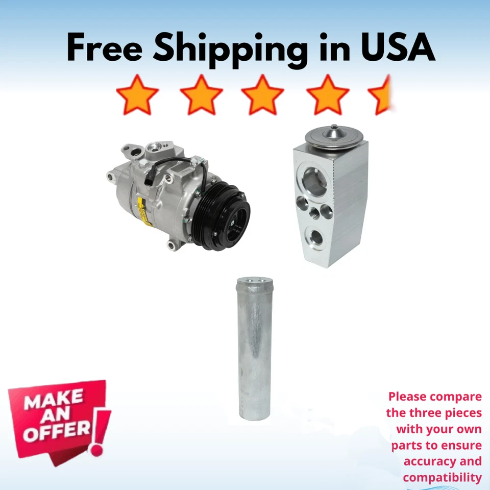 Kit Compresor A/C Fit Ford Fusion 2017-2020, Lincoln MKZ 2017-2020 Foto 1 de 4