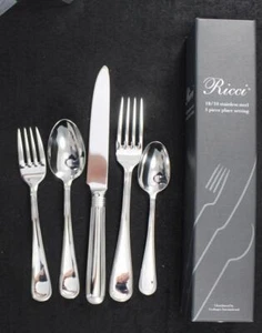 Ricci Argentieri Ascot Stainless 5 Piece Place Setting - Picture 1 of 1