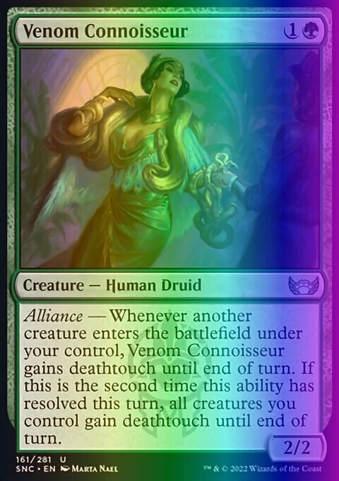 MTG Venom Connoisseur (161/547) Streets of New Capenna LP FOIL - Image 1 of 1