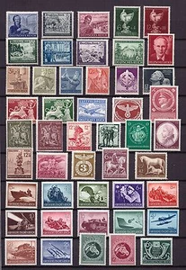 P323) Fantastic Lot MNH Third Reich Hitler Nazi WWII with many swastika, 2 scans - Picture 1 of 2
