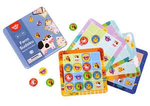 Tooky Toy - FARM SUDOKU BRAINTEASER GAME - Picture 1 of 7