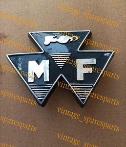 Front Motif Badge Black Fit For Massey Ferguson 35 FE35 Tractor 828136M1 - Picture 1 of 9