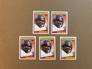 Walter Payton 1988 Topps #5 Chicago Bears HOF 5 Card Lot All NM-MINT CONDITION - Picture 1 of 2