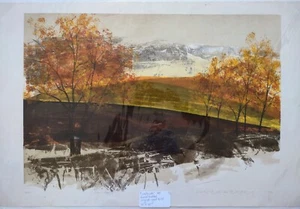 Vintage Siebdruck "GUTE ERDE" von Howard Bradford Bleistift S/N & datiert 1980 NEUWERTIG - Bild 1 von 7