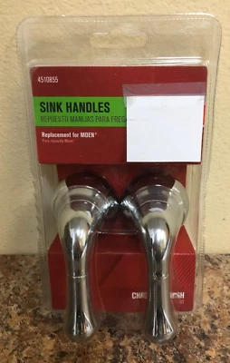 4510855 Monticello Chrome Replacement Faucet Handles For Moen - Image 1 of 2