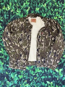 Supreme X Levi's Sherpa Lined Camo Denim Trucker Jacket Camoflauge - Picture 1 of 4