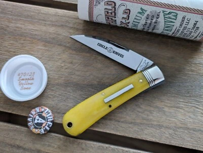 GEC Great Eastern Cutlery #47 Northfield Viper 470123 hueso amarillo liso Foto 1 de 4