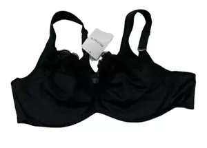 Meleneca Womens 40C Minimizer Full Coverage Bra Underwire Lift Black Lace - Picture 1 of 7