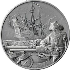 Queen Anne's Revenge Captains of Fortune 2 oz Silver Coin 5$ 2023 Barbados
