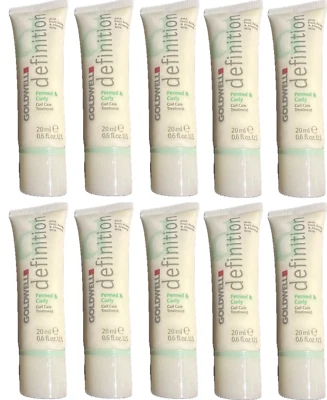 Lot 10 Goldwell Definition PERMED & CURLY Curl Hair Care Treatment .6oz Tubes - Image 1 of 3